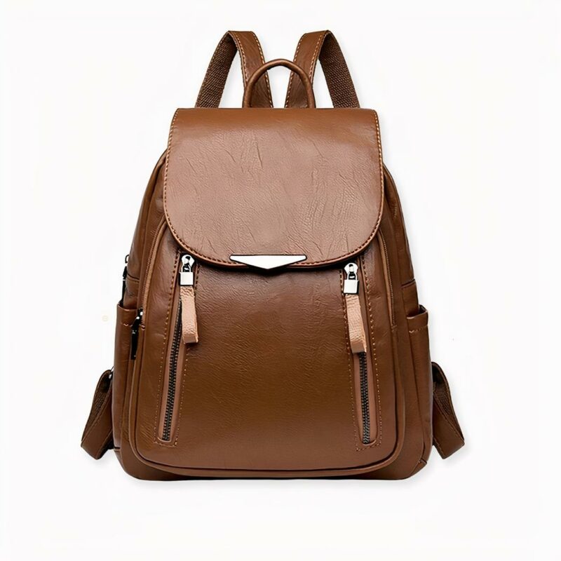 Scopra questo elegante zaino da donna in ecopelle vegana, tanto bello quanto funzionale, grazie alle sue numerose tasche con cerniera. Con il suo look sofisticato, sarà facile adottarlo e abbinarlo a tutti i suoi outfit.
