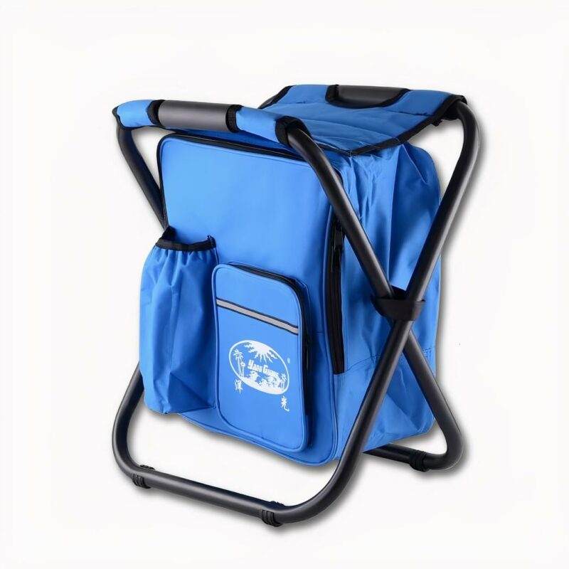 Questo zaino sedia è isotermico. Ideale per picnic, pesca, campeggio e altre attività all'aperto. Il suo scomparto principale manterrà le sue bevande al fresco, e si apre per permetterle di sedersi.