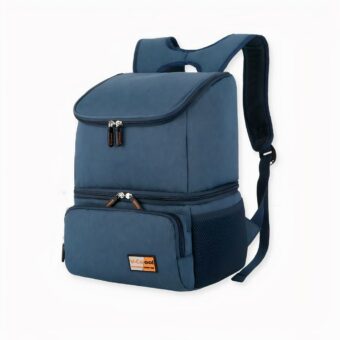 Questo zaino isolato a due scomparti è ideale per trasportare le cose del bambino, portare con sé il pranzo o fare un picnic. Due scomparti, una tasca frontale e tasche laterali in rete per una conservazione ottimale. Perfetto per lei!