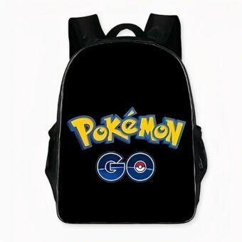 Zaino alla moda Pokémon Go in nero. Di buona qualità e molto alla moda.