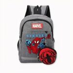 Zaino Spiderman in denim - Grigio - Zaino per la scuola Zaino per la scuola