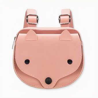 Uno zaino per bambini con mini volpe rosa. Di buona qualità e molto trendy.