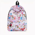 Zaino rosa con unicorno e arcobaleno e altri colori disponibili