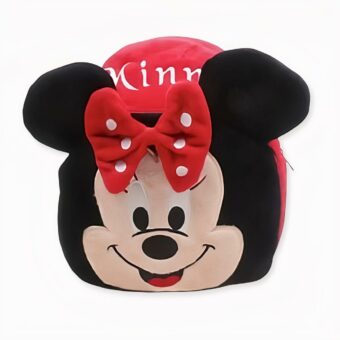 Zaino di peluche Minnie. Di buona qualità e molto alla moda.