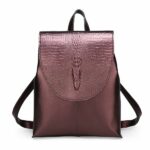Zaino elegante da donna iridescente - Rosso - Borsa a zaino