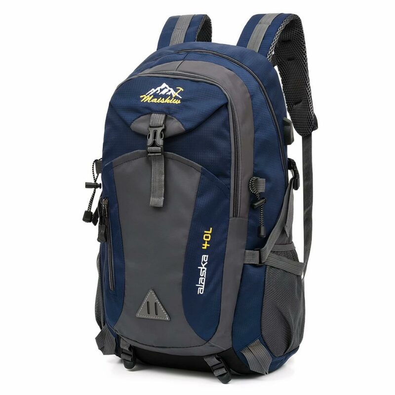 Zaino da trekking con porta USB - Blu scuro - Zaino da trekking Zaino da trekking