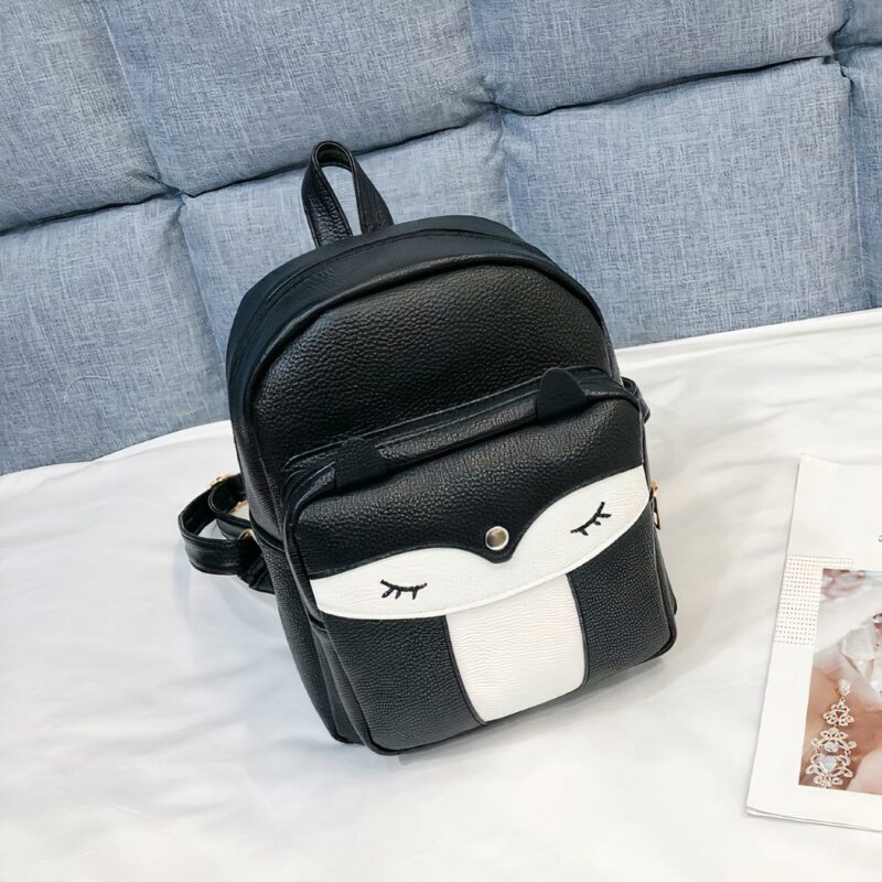 Zaino in ecopelle - Nero - Borsa Zaino