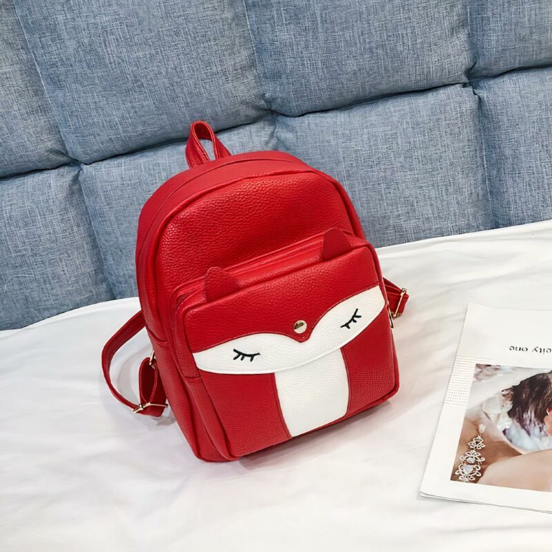 Zaino in ecopelle - Rosso - Borsa Zaino