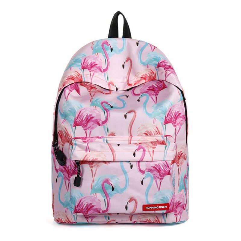Zaino Fenicottero Rosa - Blu - Zaino scuola Zaino bambina