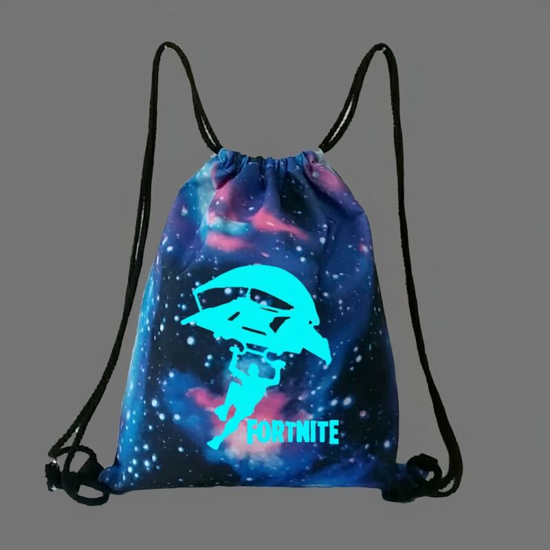 Zaino Fortnite glow in the dark - Blu - Borsetta Zaino con coulisse