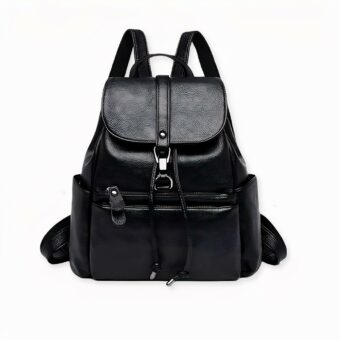 Scopra questo zaino da donna in similpelle nera in stile vintage, tanto bello quanto pratico. Realizzato in similpelle, ha un aspetto elegante. Inoltre, grazie alla sua capienza, può inserire facilmente un tablet o alcuni libri. Aggiungerà sicuramente stile a qualsiasi abbigliamento.