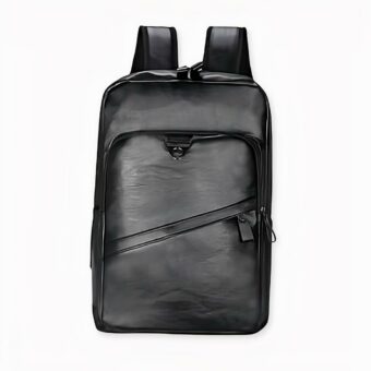 Zaino porta computer in pelle - Nero - Zaino Zaino porta computer