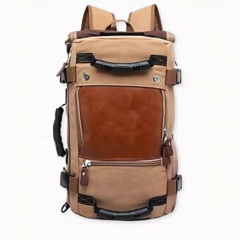 Zaino da viaggio maschile - Beige - Zaino Borsa da marinaio