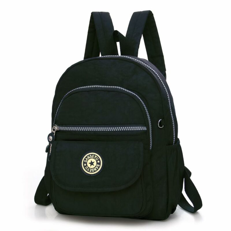 Zaino piccolo in nylon - Nero - Zaino a mano
