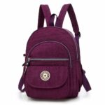 Zaino piccolo in nylon - Viola - Zaino Zaino scuola