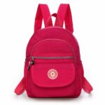 Zaino piccolo in nylon - Rosa - Zaino scuola Borsa