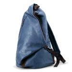 Zaino in similpelle morbida - Blu - Borsa Zaino