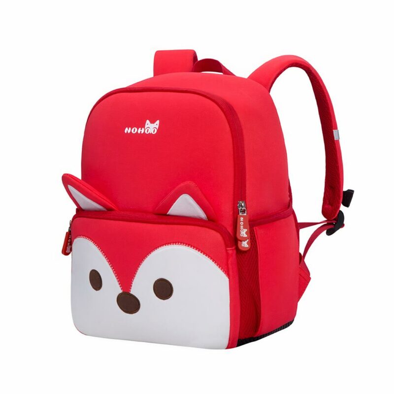 Zaino con la volpe - Rosso - Zaino Zaino scuola