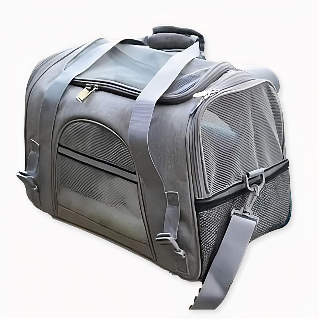 Zaino da viaggio in rete per animali domestici - Grigio chiaro, S - Dog Cat