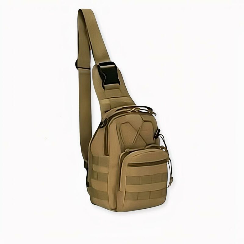 Zaino con tracolla - Cammello - Borsa zaino