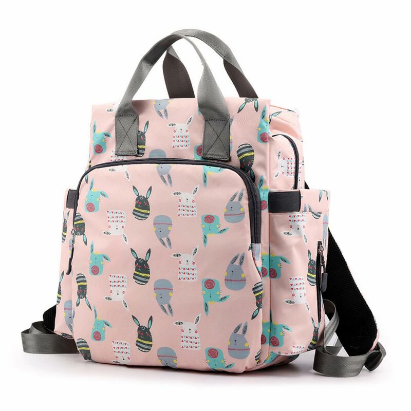 Borsa per pannolini in nylon - Rosa - Borsa per pannolini