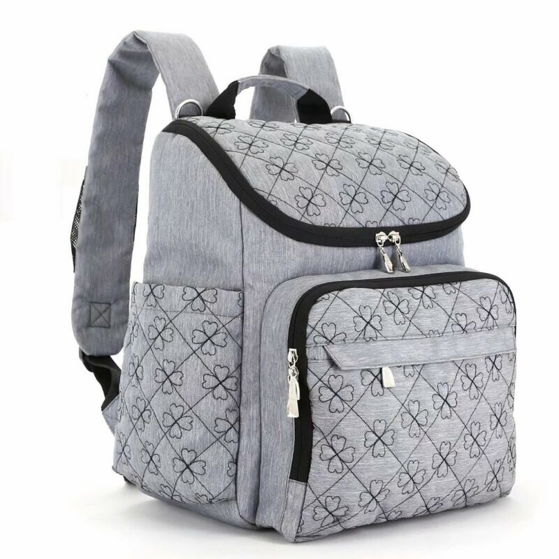 Zaino per carrozzina - Grigio - Borsa per il cambio del pannolino