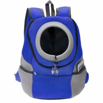 Zaino da passeggio a doppia spalla per cani - Blu, M - Cat Dog