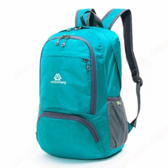 Zaino pieghevole in nylon: impermeabile e leggero - Azzurro - Borsa zaino