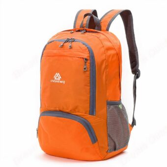 Zaino pieghevole in nylon: impermeabile e leggero - Arancione - Borsa zaino