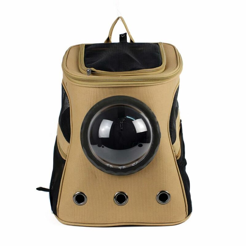 Zaino grande con capsula spaziale per animali domestici - Oro - Cat Dog