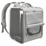 Zaino traspirante per gatti - Grigio - Cat Dog