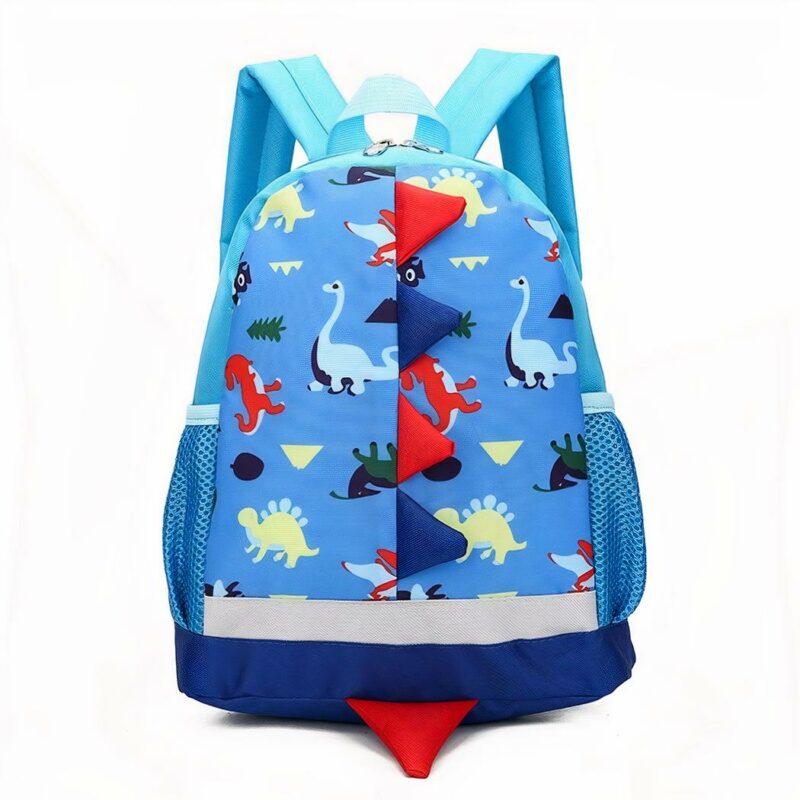 Zaino per bambini con stampa di dinosauri - Blu cielo - Zaino per la scuola Zaino per la scuola