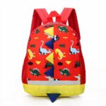 Zaino per bambini con stampa di dinosauri - Rosso - Zaino per la scuola Zaino per la scuola