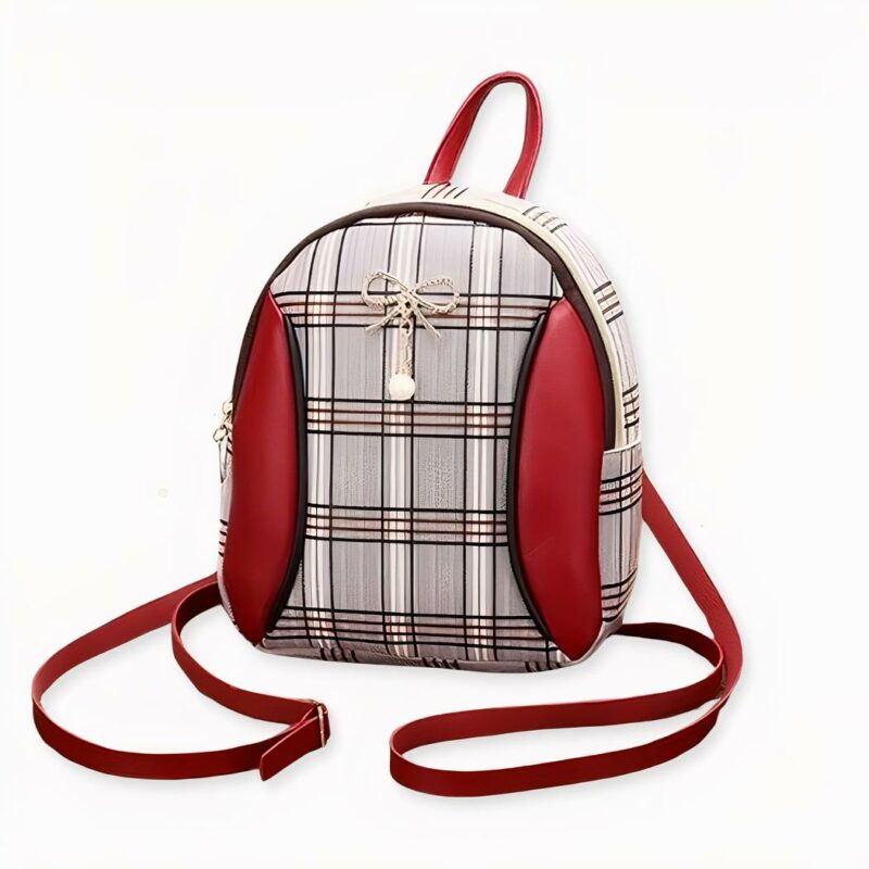 Si lasci sedurre da questo mini zaino da donna con motivo a quadri. Uno zaino carino che sarà indispensabile per gli spostamenti quotidiani. Con le sue dimensioni ridotte e il suo peso leggero, è impossibile non amare di portarlo con sé. Inoltre, questo zaino a quadri è disponibile in una varietà di colori. Non deve far altro che scegliere quello che più le piace.