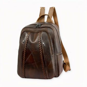 Lo zaino da donna ideale per chi ama lo stile vintage. Si lasci sedurre da questo zaino in pelle PU che le donerà eleganza e fascino. È una bella borsa che può portare con sé ogni giorno, ovunque vada. Sarà chic ed elegante con questo zaino alla moda.