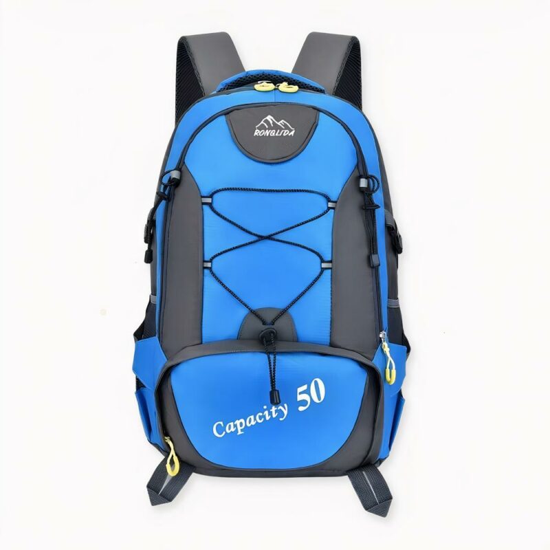 Cerca uno zaino per i viaggi o lo sport? Scelga questo grande zaino impermeabile. È perfetto per i viaggi, le escursioni, il campeggio o il ciclismo. Nonostante le sue grandi dimensioni, questo zaino sportivo è leggero. Può portarlo a lungo, inserendo al suo interno vestiti, tablet, piccole provviste, ecc.