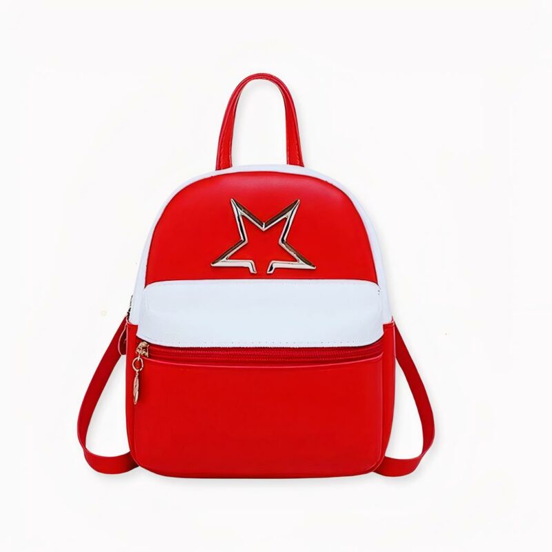 Si innamori di questo mini zaino da donna elegante e moderno. Questo zaino in pelle PU è l'accessorio perfetto per un look cool e casual. È l'accessorio perfetto per uscire senza problemi. Leggero e compatto, questo zaino la seguirà ovunque senza causarle il minimo disagio. Non deve far altro che scegliere il colore che meglio si adatta alla sua carnagione.