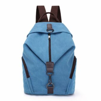 Zaino preppy da donna - Blu - Zaino da scuola Zaino da donna