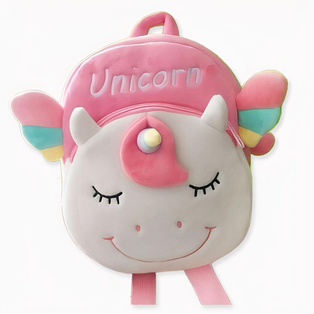 Zaino di peluche a forma di unicorno - Bianco - Zaino per la scuola Zaino per bambini.