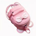 Mini zaino con fiocco per bambina - Rosa - Zaino scolastico Zaino. Di buona qualità e molto alla moda.