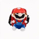 Borsa a tracolla in peluche Mario Bros per bambini - Rosso - Zaino Borsa
