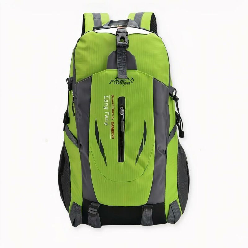 Zaino da viaggio con design in nylon - Verde - Zaino Zaino per computer portatile