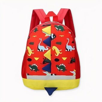 Zaino per bambini con stampa di dinosauri - Rosso - Zaino per la scuola Zaino per la scuola