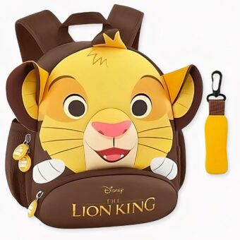 Zaino Re Leone per bambini - Marrone - Zaino Power School