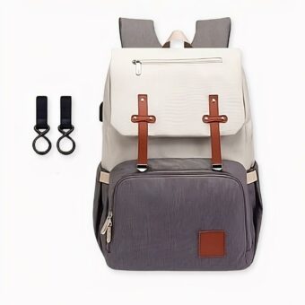 Borsa per pannolini per la mamma - Bianco - Borsa per il cambio del pannolino