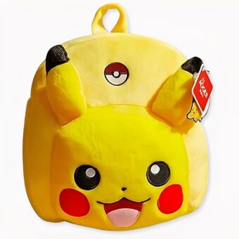 Zaino scuola in peluche Pikachu - Animale in peluche. Di buona qualità e molto alla moda.