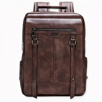Borsa porta computer grande in pelle - Marrone - Jeep Handbag