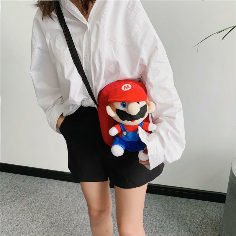 Borsa con animali di peluche