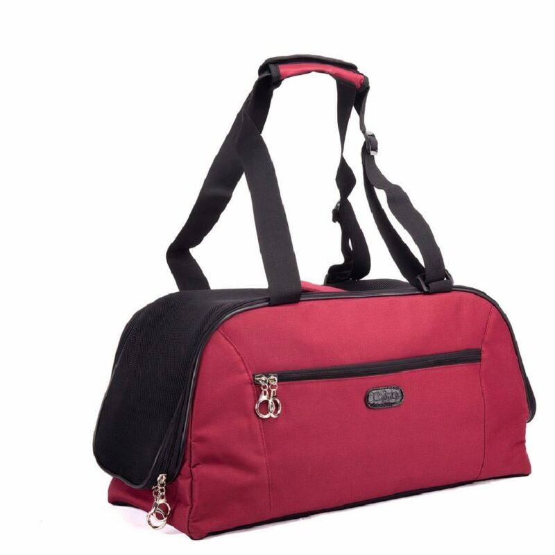 Borsa da viaggio moderna per animali domestici - Rosso, M - Cane Gatto