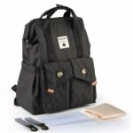 Borsa premaman alla moda per la mamma - Nero - Borsa fasciatoio per pannolini